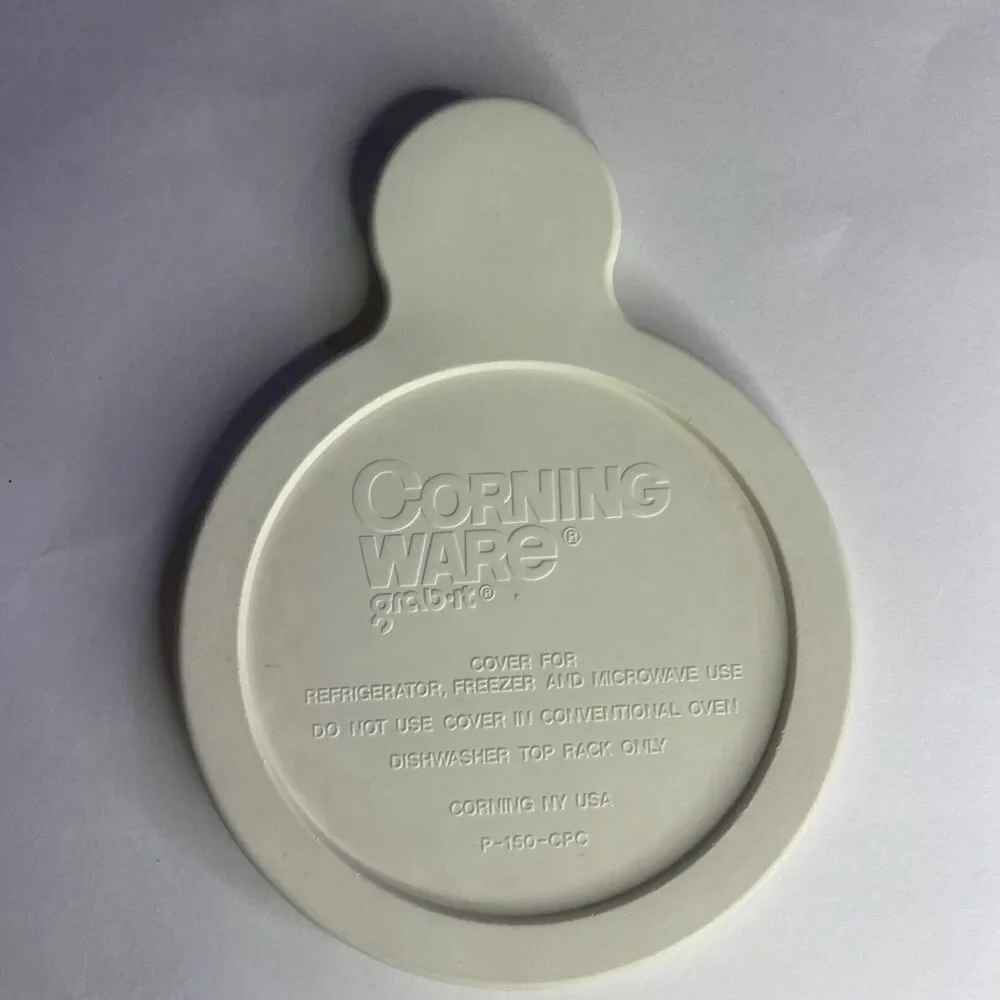 Corning Ware Grab It - White Plastic Lid Replacement P-150-CPC - Vintage